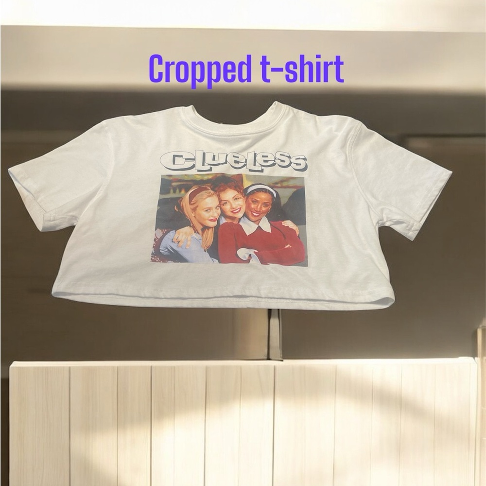 Clueless White Crop Top